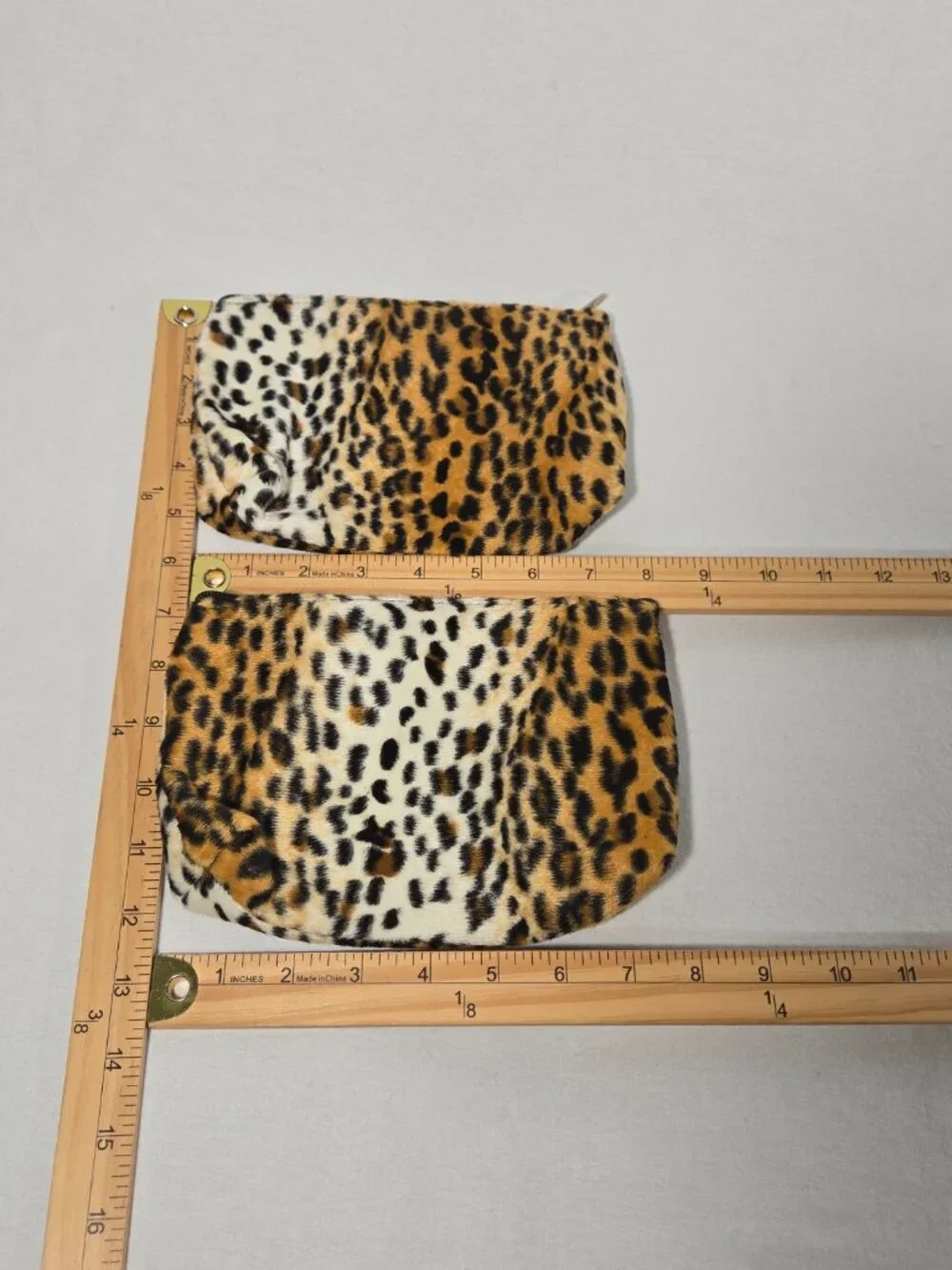 U.S.A Vintage Y2K Mob-Wife Animal Print Faux Fur Leather Strap TOTE BAG + 2 Pcs.